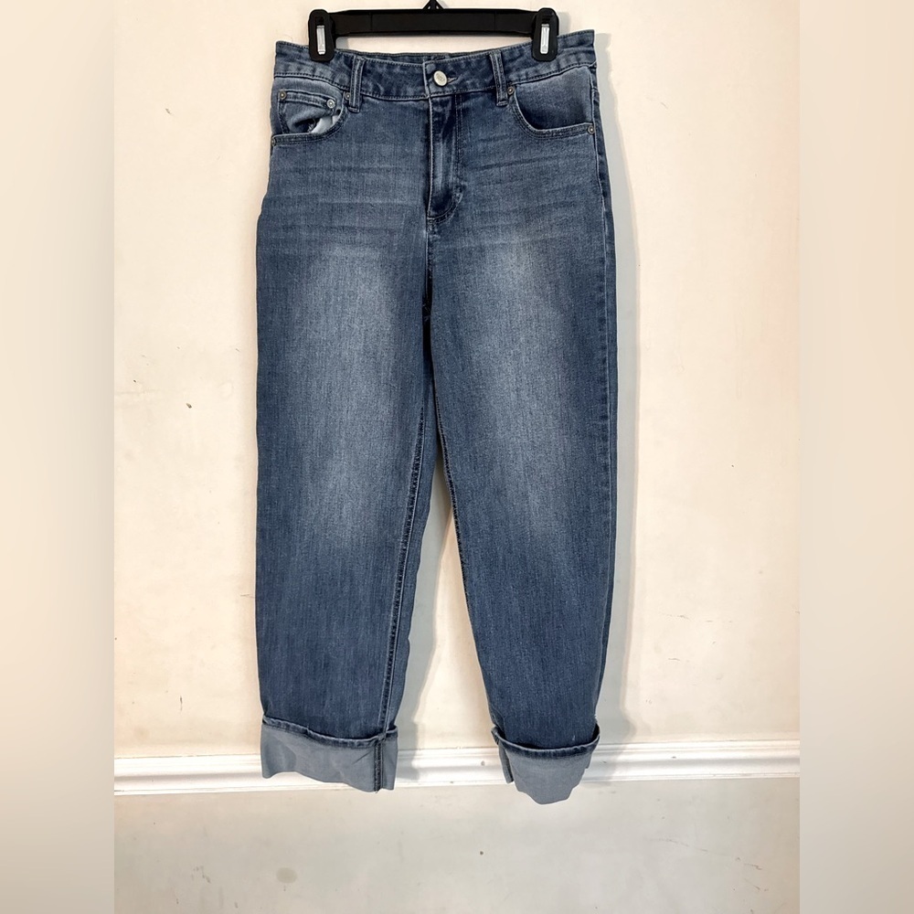 OAT New York Jeans Sz 28 High Rise Straight Blue Denim